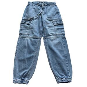 American‎ Eagle Jogger Jeans Jeggings Size 2 Retro 90s Grunge
